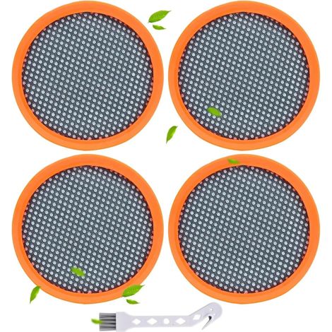 Confezione da 4 filtri FC8009 01 per aspirapolvere senza filo Philips. Filtri di ricambio compatibili con i modelli FC6721 e FC6722. (1/4)