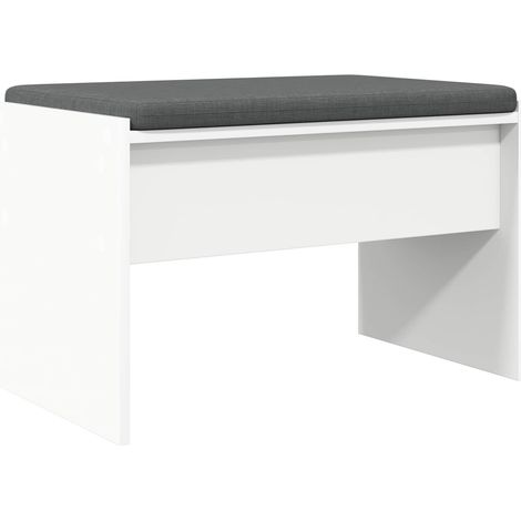 Maison Exclusive - Flurbank mit Kissen Weiß 63 x 38 x 40 cm