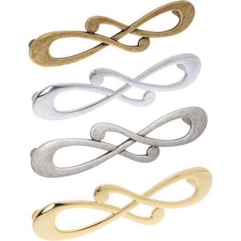 Maniglia per mobili linea decor serie 60 Giusti - 96 Argento Vecchio Brillante
