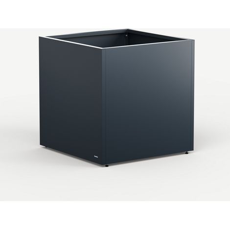 Herstera PLANTER CUBE 80 Würfel-Metall-Pflanzgefäß Anthrazit 80x80x80 cm