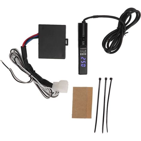 GARRYFIZH Minuteur turbo automatique 12V avec temporisateur de démarrage à l'arrêt et affichage numérique LED bleu pour voiture (1/5)
