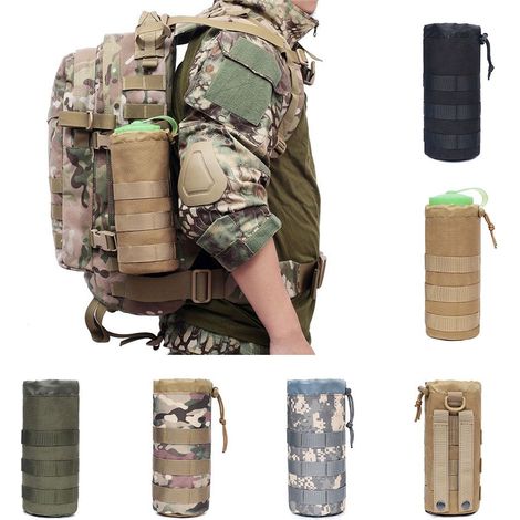 Sac isotherme tactique Molle pour bouteille d'eau-AquaForge