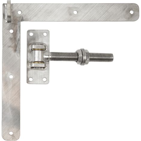 Verstellbares Ladenband 30 cm Edelstahl mit Ladenhaken (1/4)