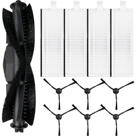 11-teiliges Hauptseitenbürsten-Set für den Laresar Evol 3 Saugroboter, 1 Hauptwalzenbürste, 4 HEPA-Filter,