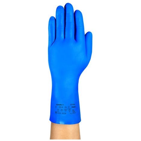 Gants de manutention Ansell AlphaTec 37-310, Taille 11, Résiste aux produits chimiques, 1 Paire, Bleu ( Prix pour 1 paire )