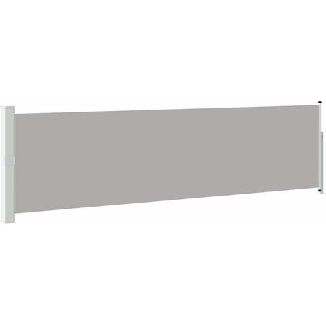 Ausziehbare Seitenmarkise 140×514 cm Grau vidaXL (1/5)