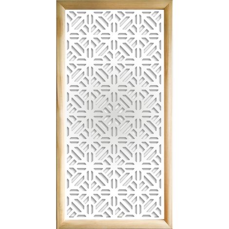 STOCCOLMA - Moduli Decorativi in Legno e PVC - Misura: 47x94 cm - Colore: bianco (1/4)