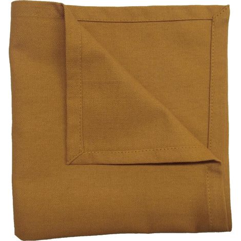 Serviette de table unie et colorée Cuivre 40x40 cm