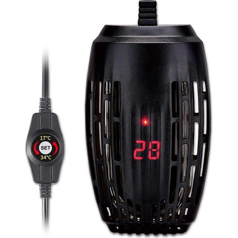 Chauffage d'aquarium réglable, mini chauffage d'aquarium 100 W avec indicateur LED, convient aux aquariums à température constante inférieure à 3,5 cm. (1/5)