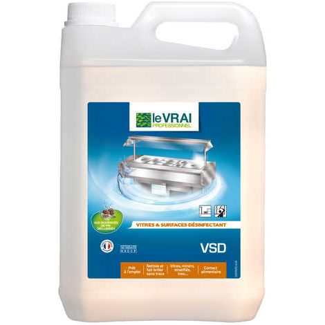 Le vrai vsd nettoyant multisurfaces desinfectant/ bidon de 5 litres - LE VRAI PROFESSIONNEL - Nettoyant multi-surfaces