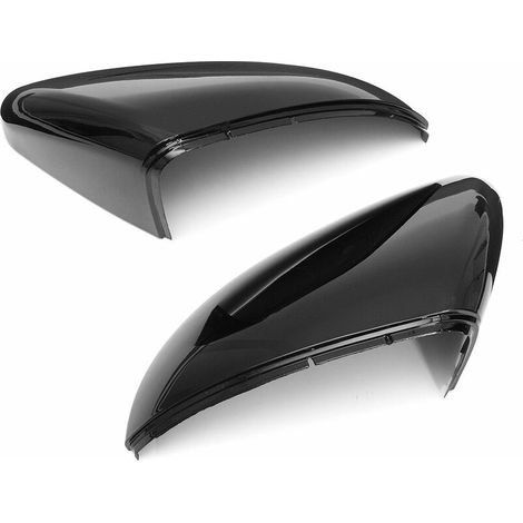Pair of Front Wing Mirror Case Cover Cap Black for VW Golf MK7 Golf Variant E-Golf (1/4)