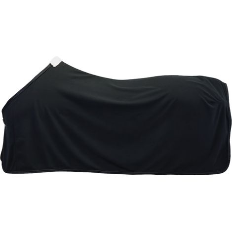 EQuest ALPHA FLEECE Abschwitzdecke für Pferde, schwarz - 145 cm (1/3)