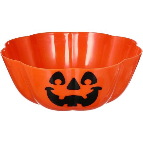 Assiette à fruits d'Halloween (1 pièce) en forme de citrouille orange en PP, idéale pour la décoration - Sûre et pratique (1/5)