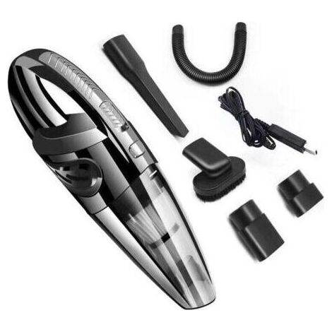 Aspirateur à cendre,Aspirateur à Main sans Fil Puissant Portable 120W 2200mAh avec Fonction Huimide & Sèche Filtre HEPA Lavable et 5 Buses Rechargeable pour Maison,Table, Bureau, Voiture (1/5)