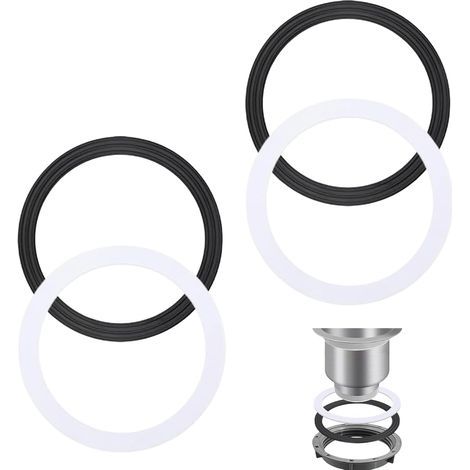 4 Pièces 110mm Joints Toriques pour Évier, Universel Caoutchouc Joints Rechange pour Bonde Accessoires de Vidange pour 110mm Cuisine Salle de Bain Bonde D'évier Cuisine et Salle de Bain (1/5)