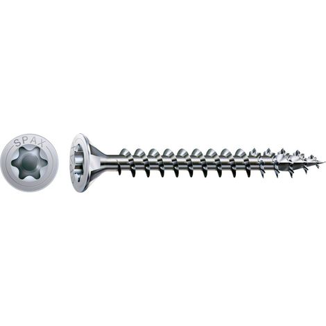 SPAX Vis universelle, 3,5 x 30 mm, 200 unités, Tête centrante, Tête fraisée, T-STAR plus T20, 4CUT, WIROX - 1191010350303