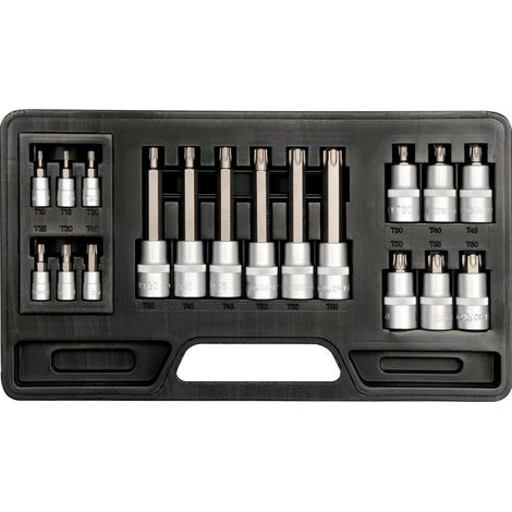 SET DI CHIAVI TORX, 18 PEZZI