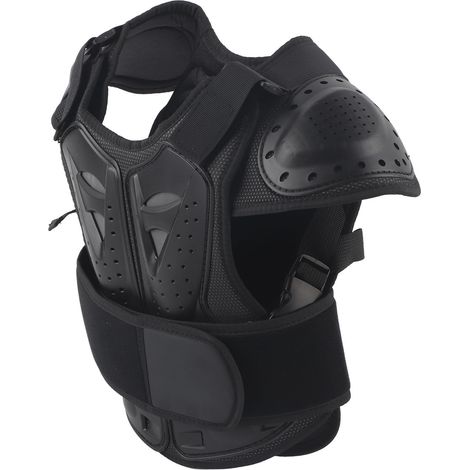 Gilet de protection moto enfant confortable, dorsale et pectorale, taille S, pour vélo et VTT, équipement de sécurité cycliste. (1/5)