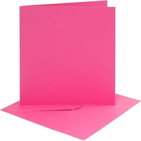 Cartes et enveloppes - Creativ - 4e - Carton solide - Enveloppe avec gomme réhumectable - Mixte