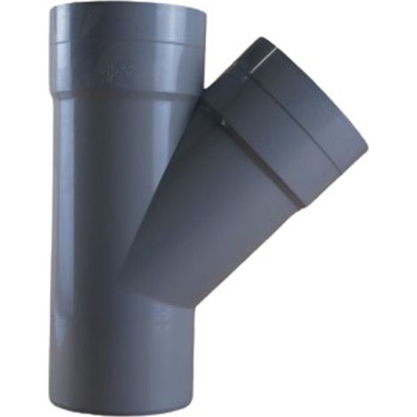 Culotte PVC 45° Mâle Femelle Ø110 - First Plast (1/5)