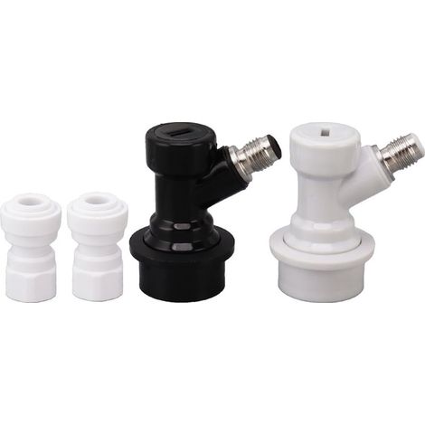 Kit de déconnexion avec verrouillage à bille, distributeur de liquide pour fût de bière, connexion par pression, connexion rapide pour tuyau de 3/8". (1/5)