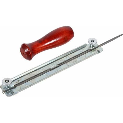 Kettensägenschärfer-Set, Feile und Kettenführung, Holzgriff (4,8 mm) (1/5)