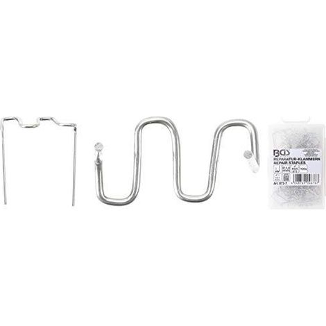 Graffe riparazione bgs technic 0 8 mm acciaio inox metallico