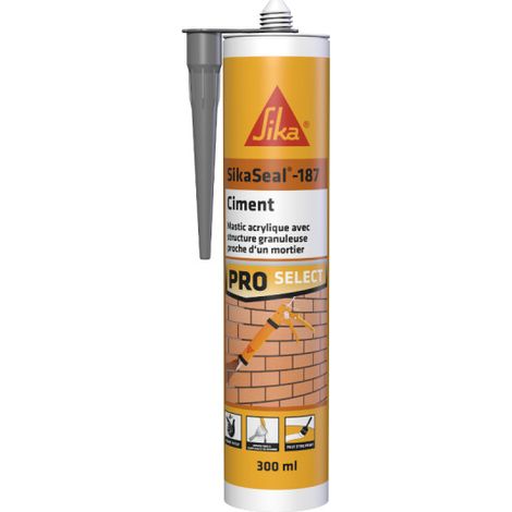 SIKA Sikaseal-187 Cemento en pasta - Gris - 300ml (1/3)