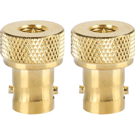 2 Pièces Adaptateur Connecteur BNC Femelle Or vers SMA Mâle (1/5)