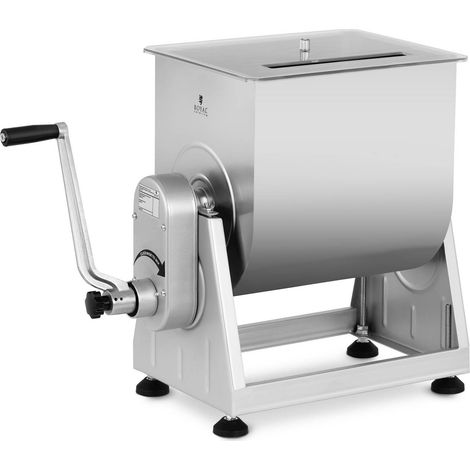 Mezcladora manual para carne, embutidos, acero, 28 l (1/4)