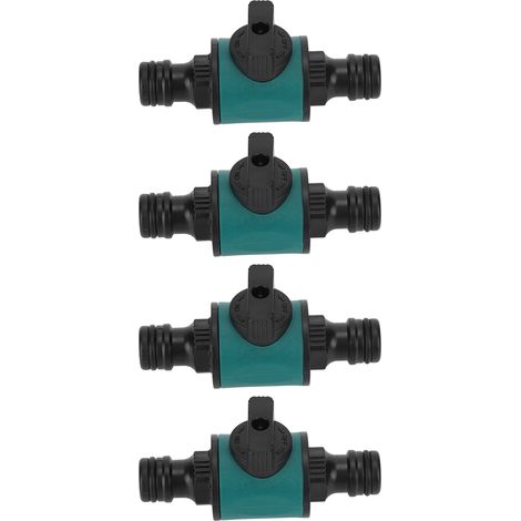 4er-Set Schlauch-Schnellverbinder, auslaufsicher, aus Kunststoff, Doppelkopf-Gartenschlauchadapter für Bewässerungssysteme (1/5)