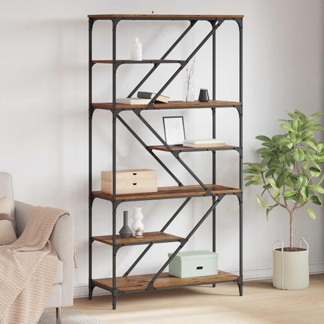 vidaXL  Bookshelf  Old Wood 91 x 36 x 176 cm Engineered Wood