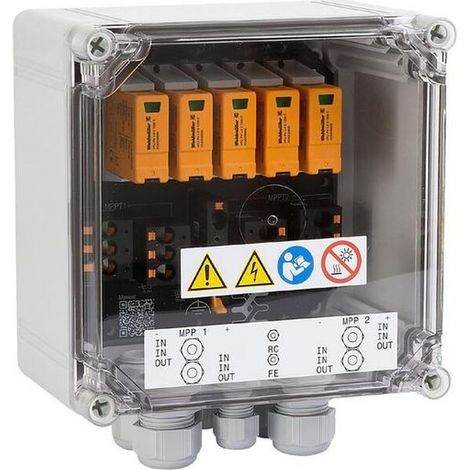 Weidmüller PVN DC 2I 1O 2MPP SPD1R CG 11 Photovoltaik Generatoranschlusskasten, PV Next, 1100 V, 2 MPP, 2 Eingänge/1 Ausgang pro MPP, Verschraubung, 2866320000