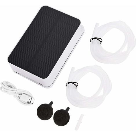 pair Memkey – Oxygénateur solaire étanche pour piscine – Pompe à air 2200 mAh – Panneau solaire pliable 100° – Économie d'énergie et respectueux de l'environnement (1/5)