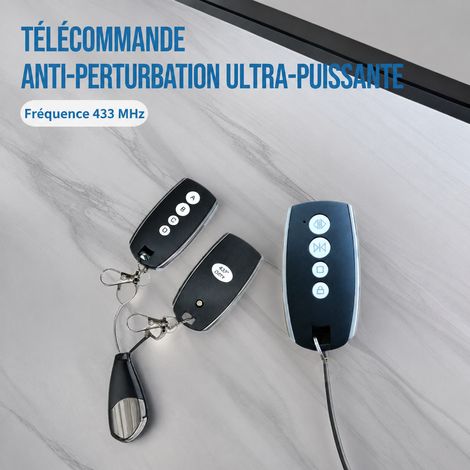 Télécommande copieuse sans fil 433 MHz modèle ABCD pour porte de garage et portail abcd 7 × 3,3 × 1,2 cm 35 g – Livraison gratuite (1/5)