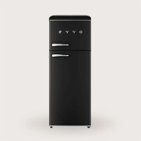EVVO 2-Tür-Kühlschrank im Retro-Stil, Kühlschrank 170 L, Gefrierfach 45 L, Vintage-Design, Crisper-Zone-Schublade, … (1/3)