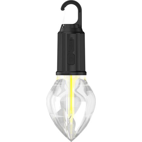 Lampe-Bulbe Portable Rechargeable USB - Éclairage Extérieur Tente Camping Patio - 3 Niveaux De Luminosité - 3 W - 24 H Autonomie - 1 Pièce (1/5)
