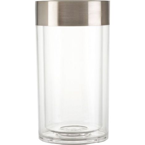 Zeller 27353 201 - Secchiello raffredda Vino in plastica e Acciaio Inox, ø 12 x 22, 5 cm (1/2)