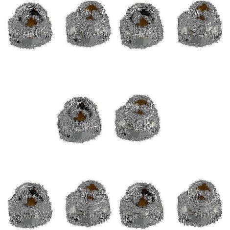 Raccord de réparation de tuyau en métal pour raccord de tuyau d'arrosage de 3/4 po ou 5/8 po mâle et (1/3)