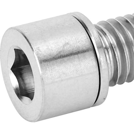 4 Vis à tête hexagonale M7x20mm en alliage de titane couleur titane pour potence de vélo, lot de 4 pièces