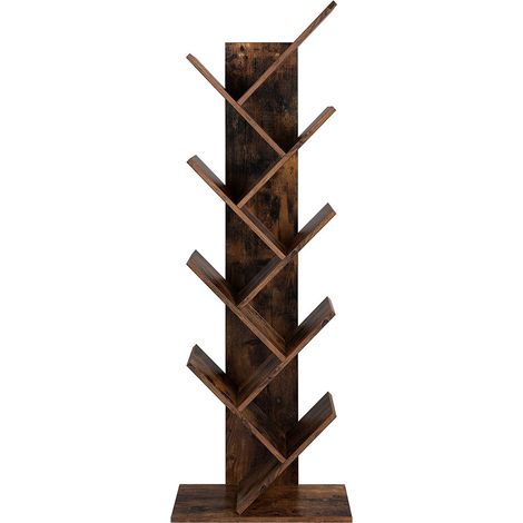 Étagère en forme d'arbre avec 8 niveaux - vintage brun foncé (1/5)