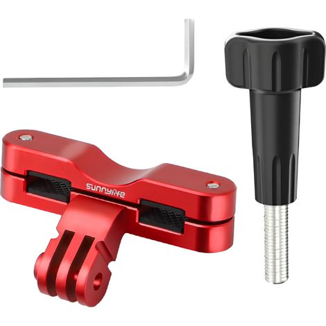 Supporto da sella per bici per Action Camera 5 Pro / Insta360 GO 3S / GoPro 13 (rosso) (1/5)
