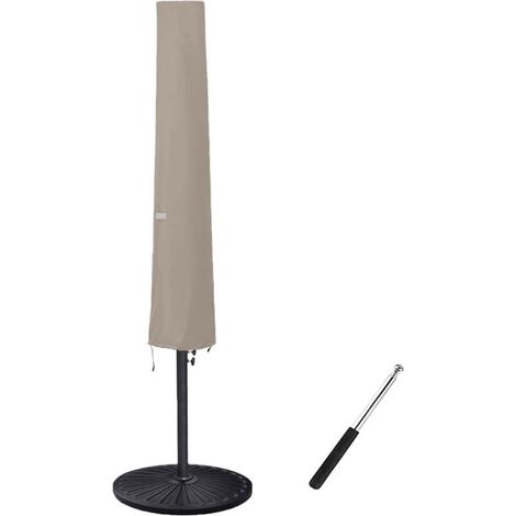 royaluxe -Housse de parasol pour parasol de patio de 6 pieds, housse de parasol de marché imperméable et durable avec fermeture éclair et poteau (1/4)
