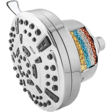 High-pressure filtered shower head, 8 modes with anti-limescale and anti-chlorine filter (1/5)