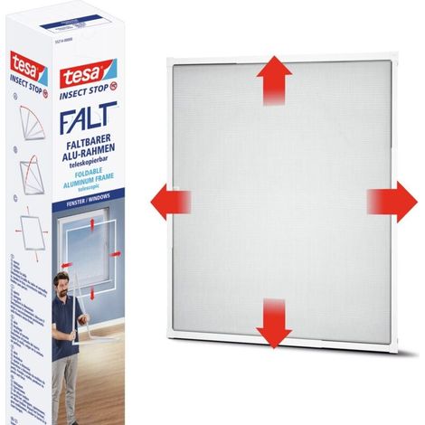 Moustiquaire de Fenêtre Magnétique - Rideau Fenetre Aimantée Fermeture Automatique Bande Auto-agrippante Inclu 130x150CM Blanc (1/4)