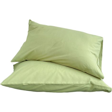 Taie D Oreiller En Lin Français - 48 X 74 Cm - Décor Maison Fermière - Lot De 2 (1/5)