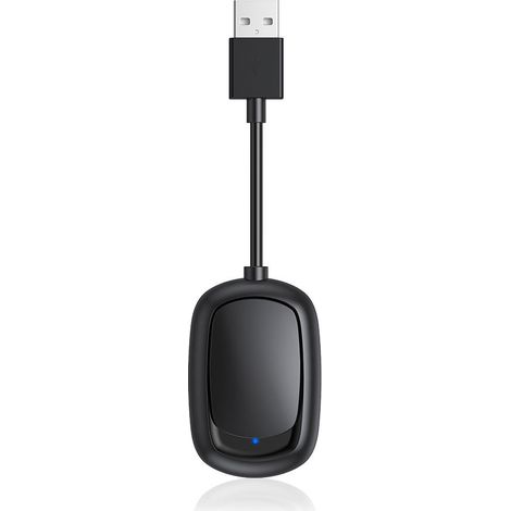 CarPlay Wireless Adapter: Wireless Carplay Adapter Kabelloses CarPlay Plug & Play für iPhone, Mini Stabiler CarPlay Adapter Kompatibel mit iPhone iOS 10+ & Autos mit Wired CarPlay
