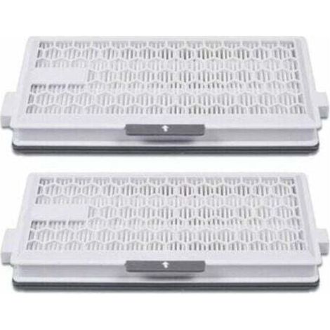 Filtre HEPA Airclean Plus 50 pour aspirateurs Miele Complete C3 Powerline, S8340 et Air Clean SF-HA 50 compatibles avec les modèles Complete C2, C3, Compact C1 et C2-2. 2 pièces détachées incluses.