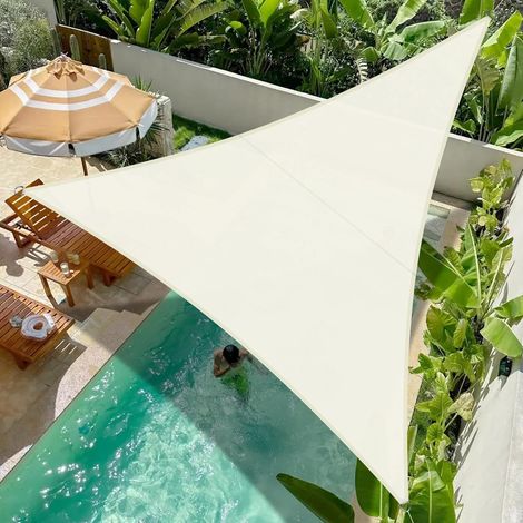 Voile d'ombrage Carré 2.5x2.5m Imperméable Toile Ombrage 95% UV Protection pour Patio Balcon Jardin Terrasse Extérieur-Antracite (1/5)