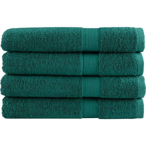Toallas de sauna SOLUND 4 unidades verde 80x200 cm 600 gsm vidaXL